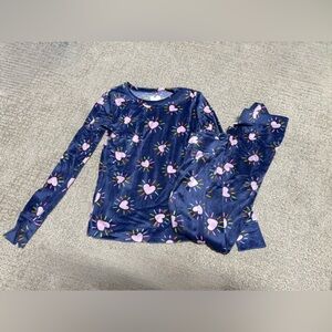 NWOT-Super Soft-Cat & Jack Blue/Pink Heart Pajama Set-Size 8